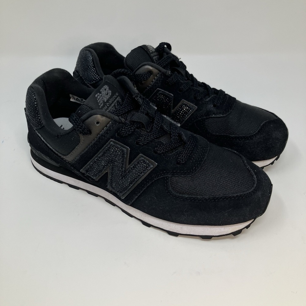 New Balance 574 Sample Triple Black Sneakers GC574EB1 Women's 6